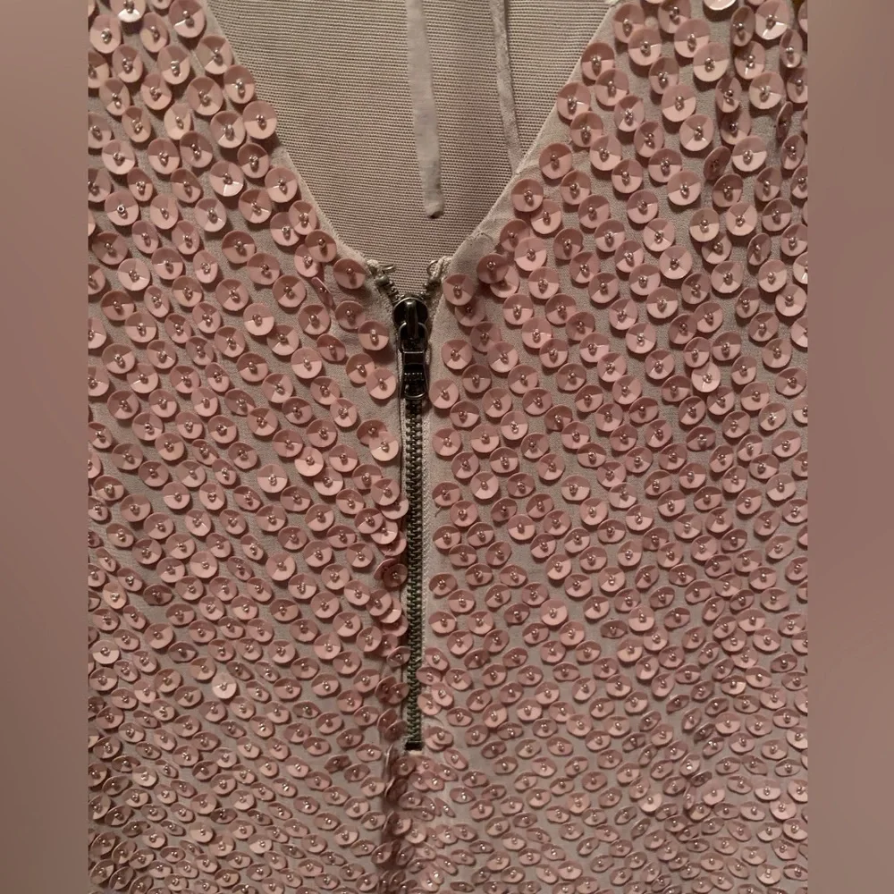 Alice & Olivia Dusty Rose Sequin Dress - Picture 8 of 13